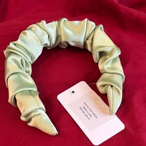 Mint Green Satin Headband